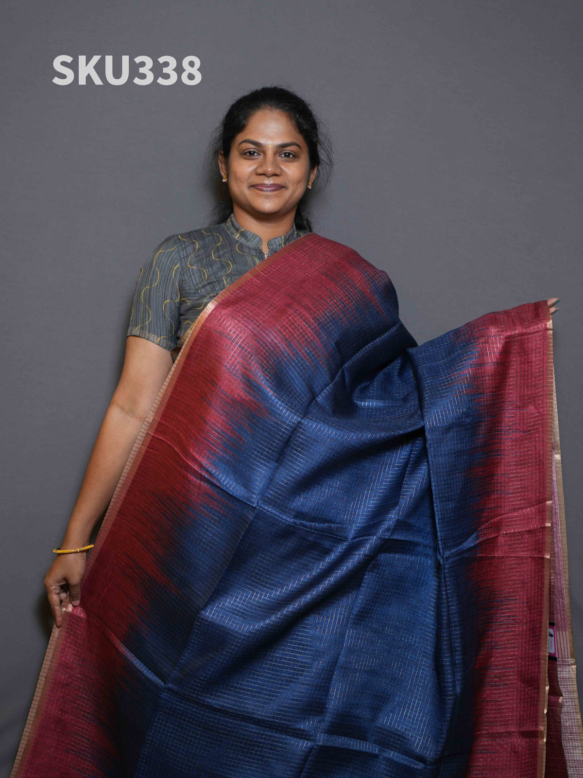 Mini Gulabi Dori Sarees Graceful Texture / SKU338 – 4
