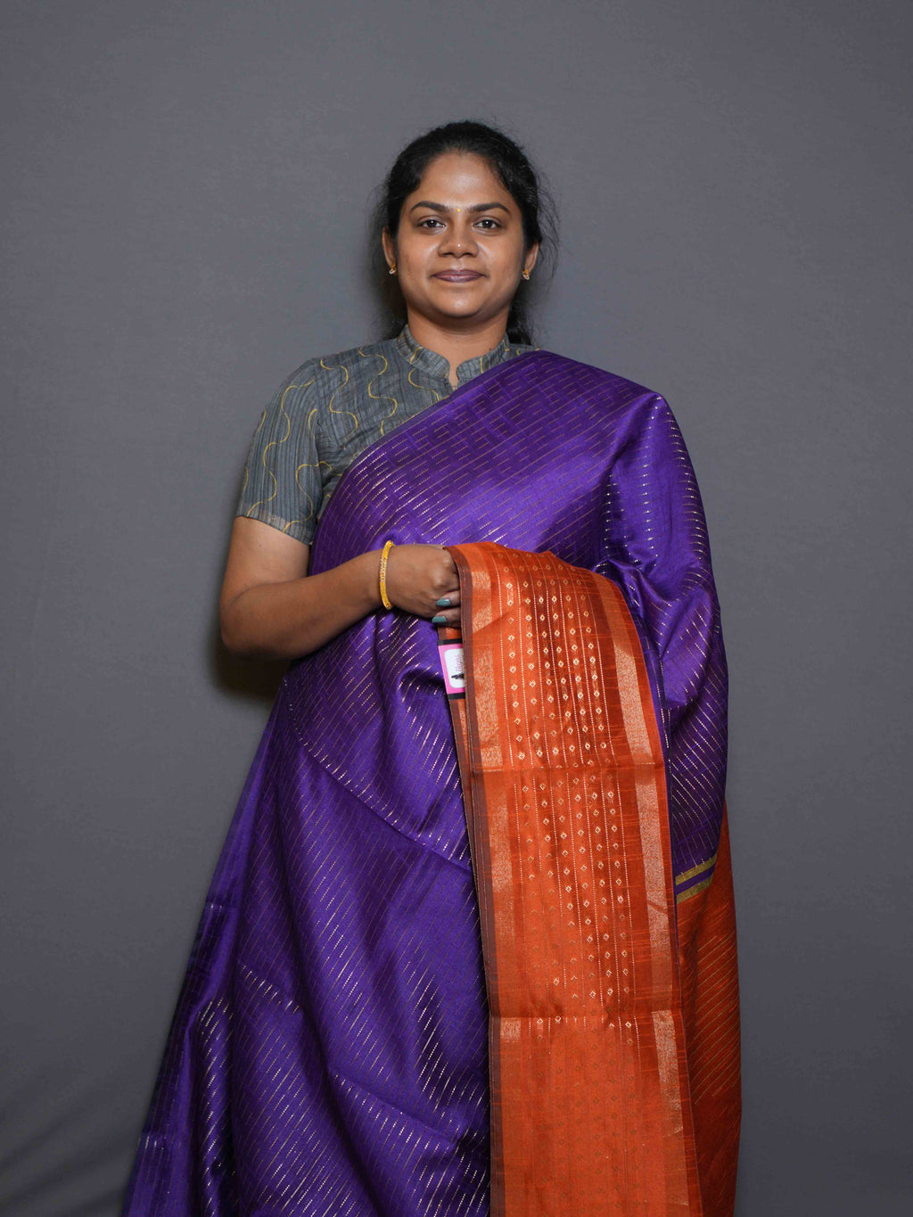 Raw Silk Sarees Golden Charm / SKU316 – 9