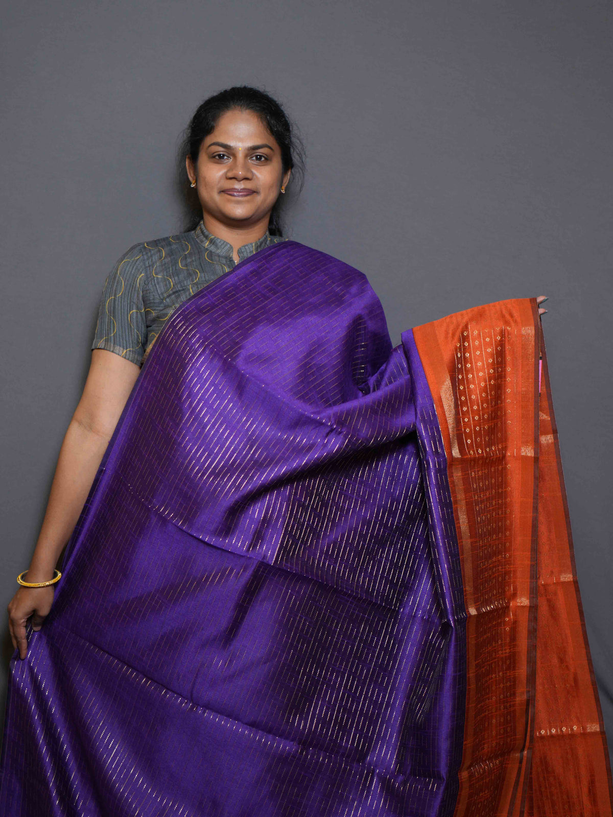 Raw Silk Sarees Golden Charm / SKU316 – 9