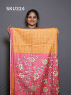 Semi Tussar Sarees Timeless Weave / SKU324 – 3