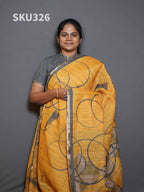 Jute Linen Sarees Timeless Beauty / SKU326 – 5