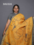 Jute Linen Sarees Timeless Beauty / SKU326 – 5