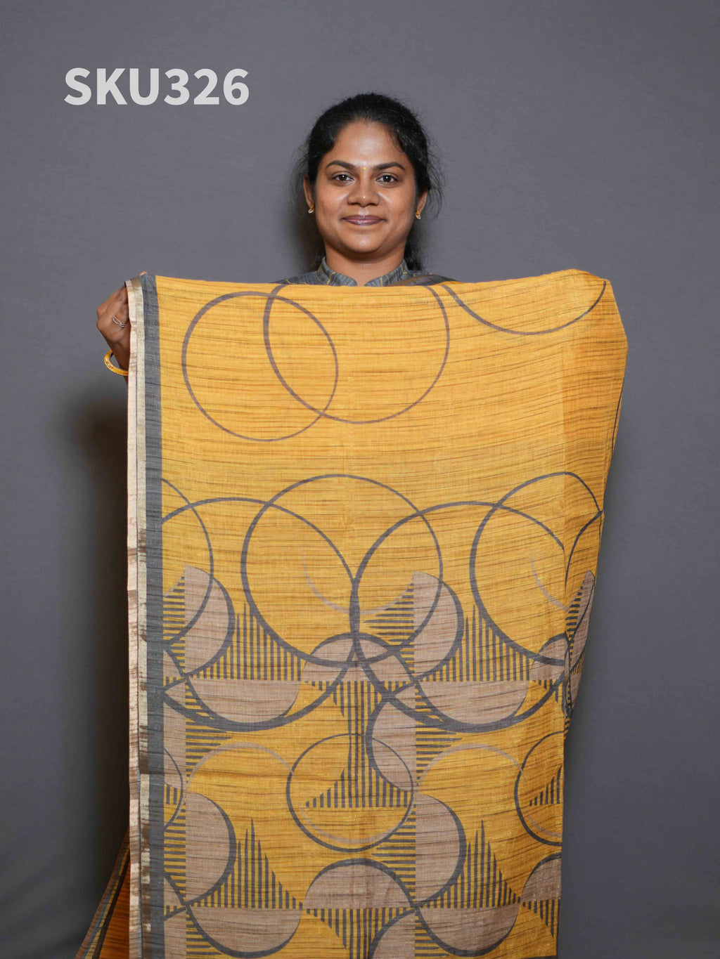 Jute Linen Sarees Timeless Beauty / SKU326 – 5