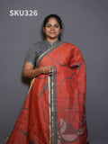 Jute Linen Sarees Natural Grace / SKU326 – 1