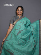 Jute Linen Sarees Rustic Charm / SKU326 – 2
