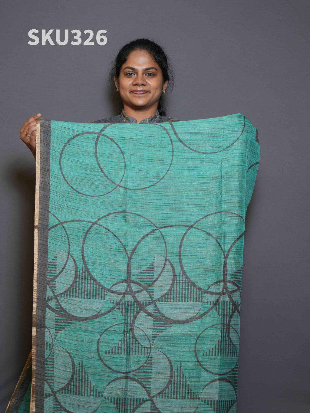 Jute Linen Sarees Rustic Charm / SKU326 – 2