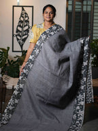 Mini Chex Linen Sarees Timeless Weave / SKU260 – 3