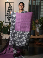 Mini Chex Linen Sarees Signature Weave / SKU260 – 6