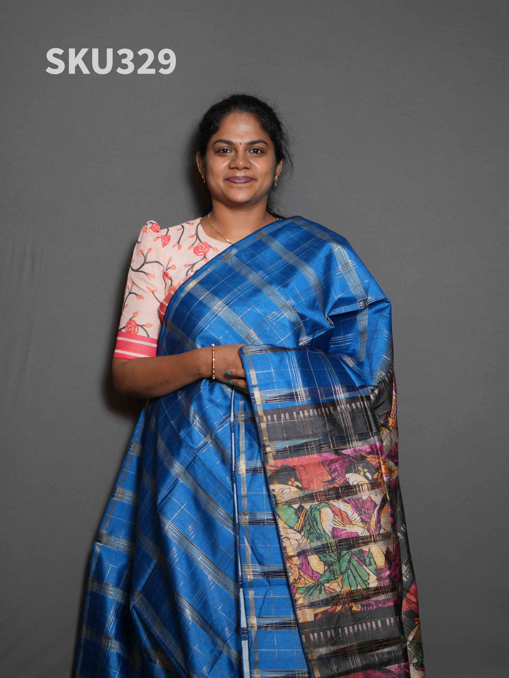 Organza Checks Sarees Graceful Checks / SKU329 – 2
