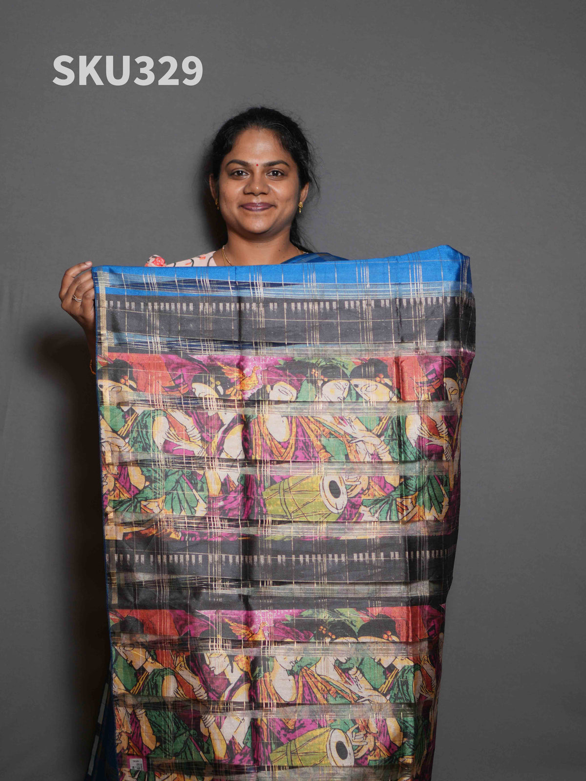 Organza Checks Sarees Graceful Checks / SKU329 – 2