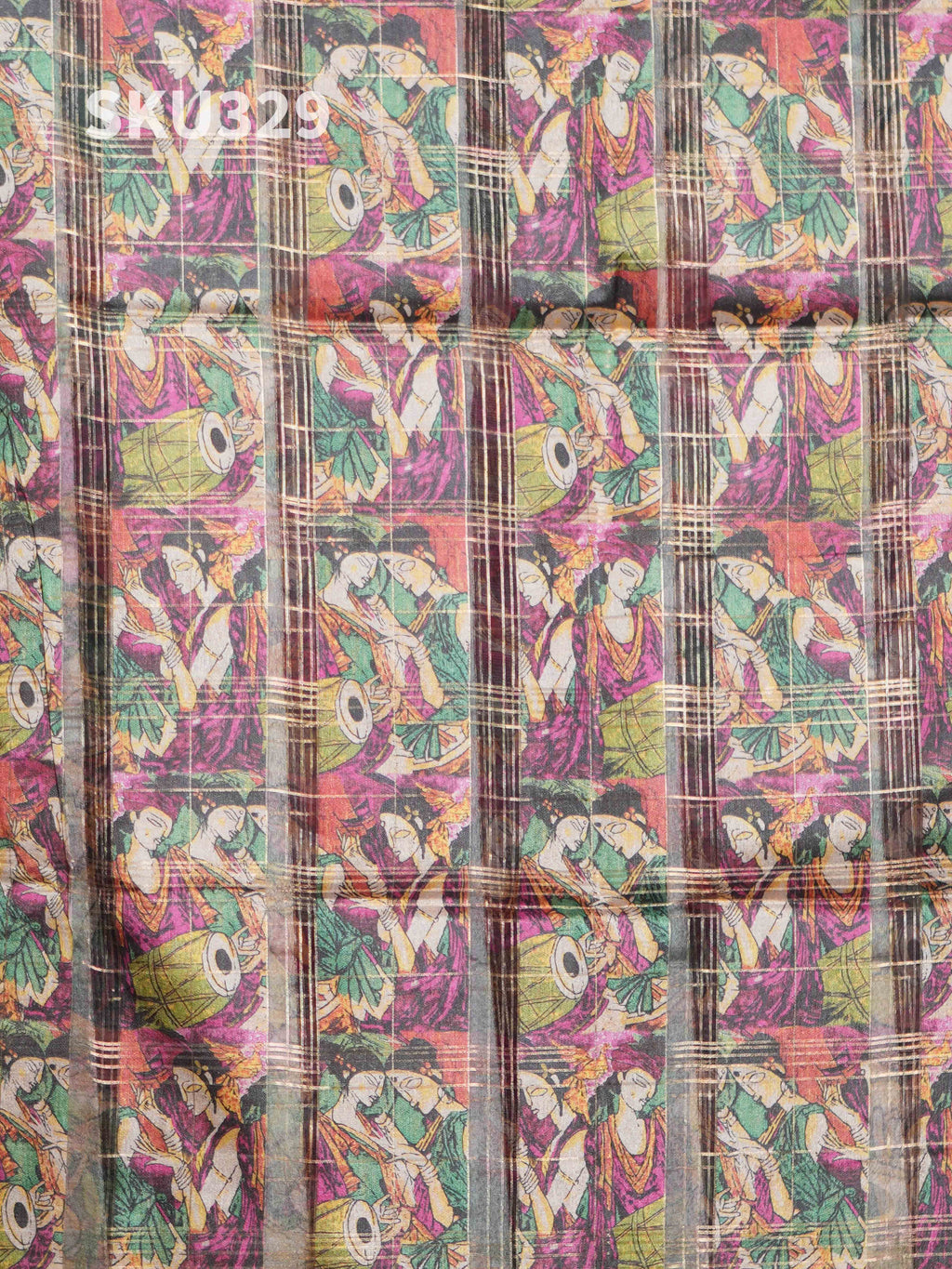 Organza Checks Sarees Graceful Checks / SKU329 – 2