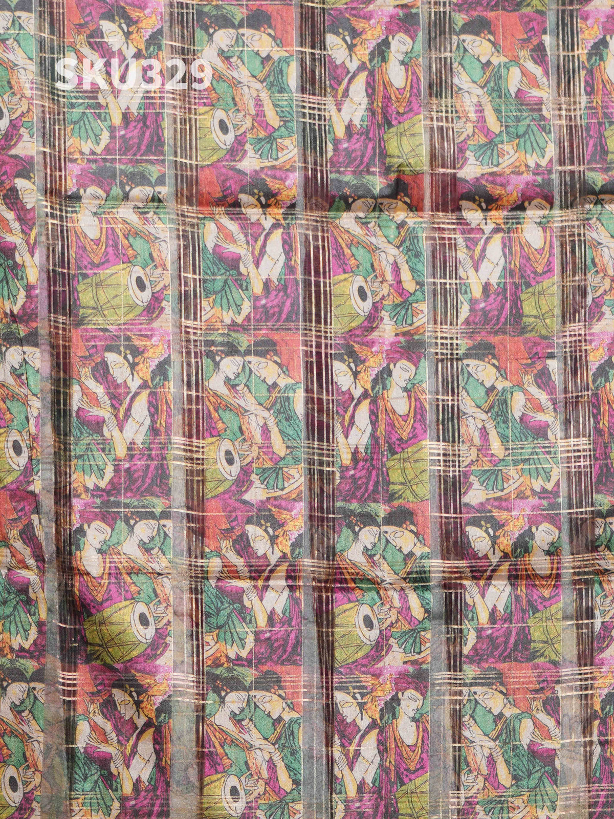 Organza Checks Sarees Graceful Checks / SKU329 – 2
