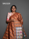 Organza Checks Sarees Timeless Pattern / SKU329 – 3