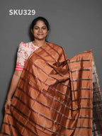 Organza Checks Sarees Timeless Pattern / SKU329 – 3