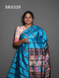 Organza Checks Sarees Refined Texture / SKU329 – 4
