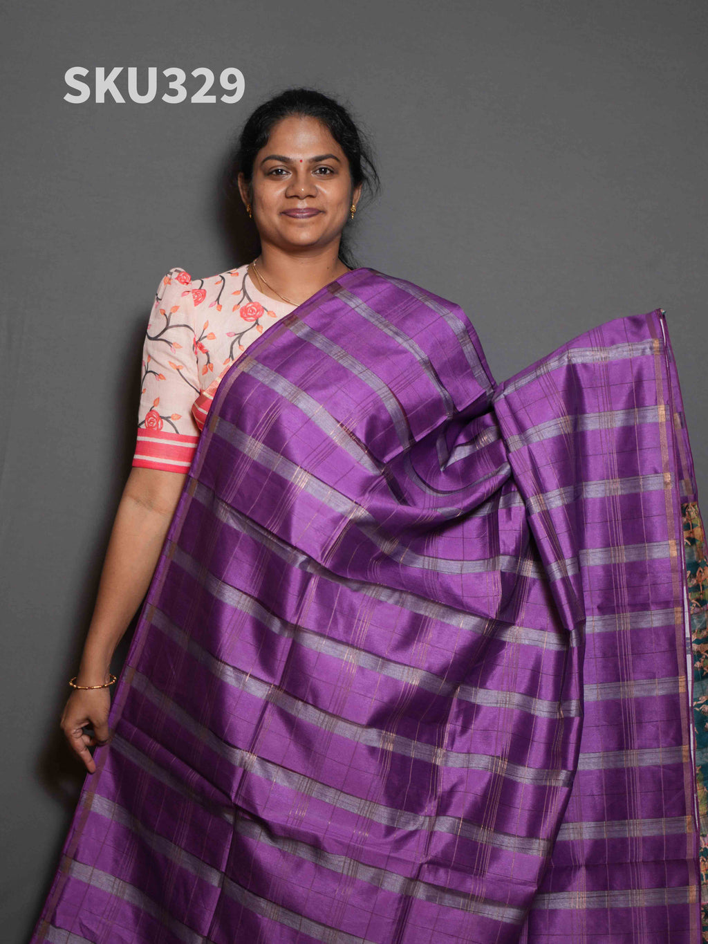 Organza Checks Sarees Modern Grace / SKU329 – 7