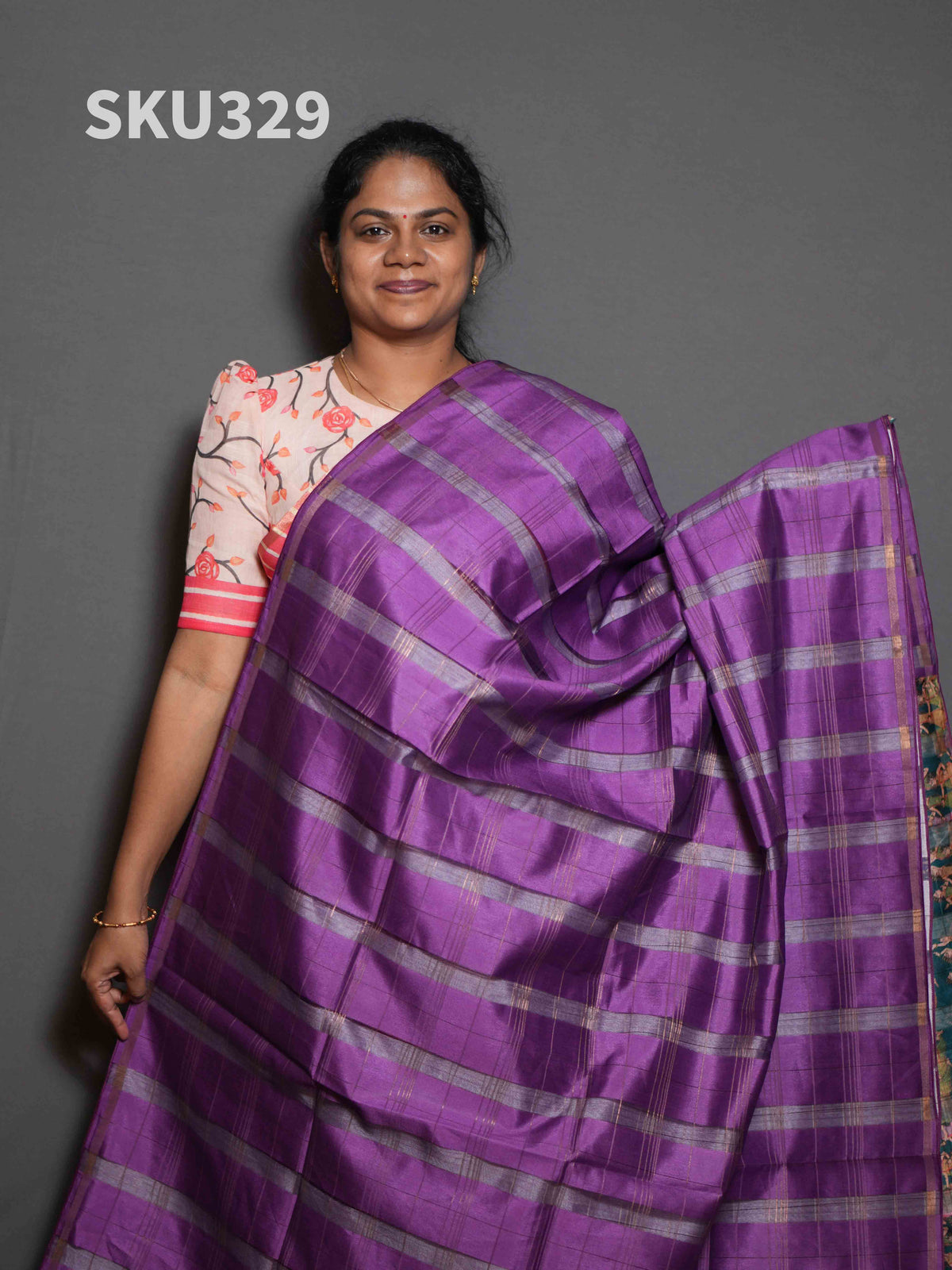 Organza Checks Sarees Modern Grace / SKU329 – 7