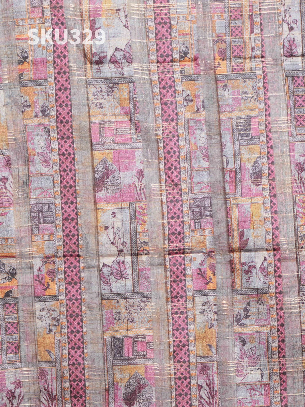 Organza Checks Sarees Festive Beauty / SKU329 – 8
