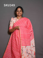 Linen Cotton Sarees Graceful Drape / SKU349 – 4