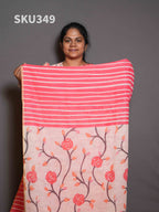 Linen Cotton Sarees Graceful Drape / SKU349 – 4