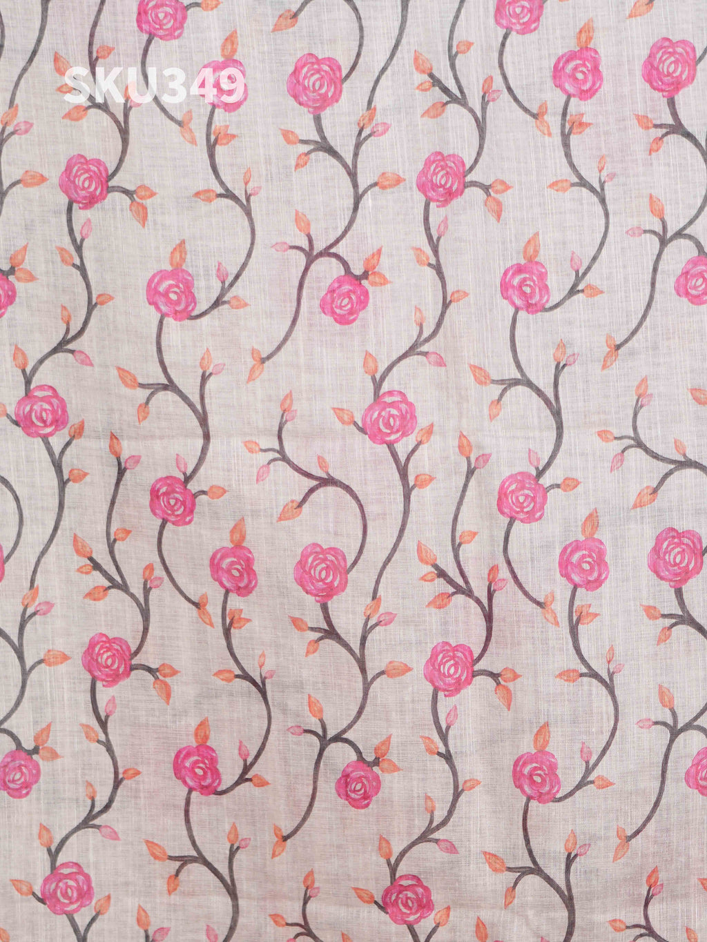 Linen Cotton Sarees Subtle Charm / SKU349 – 5