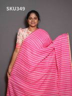 Linen Cotton Sarees Signature Style / SKU349 – 8