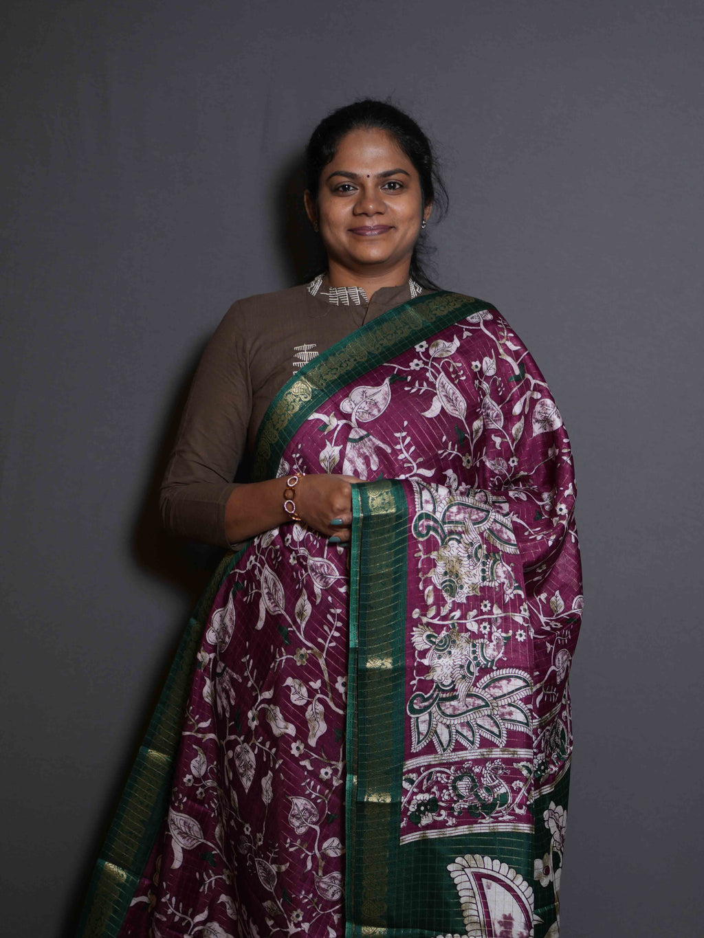 Viscose Zari Checks Sarees Classic Weave / SKU319 – 1