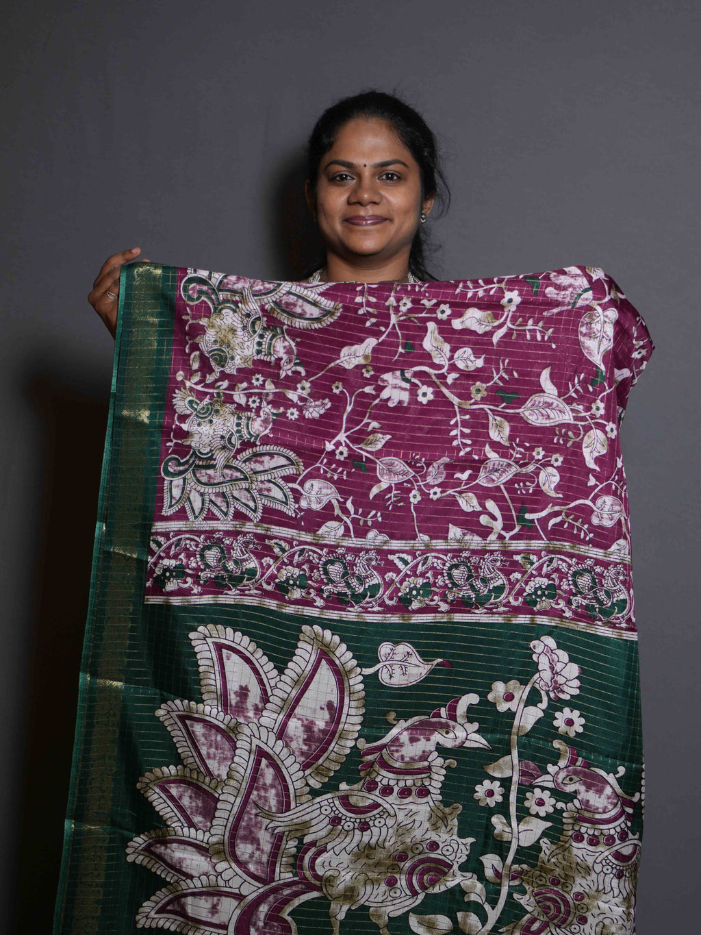 Viscose Zari Checks Sarees Classic Weave / SKU319 – 1