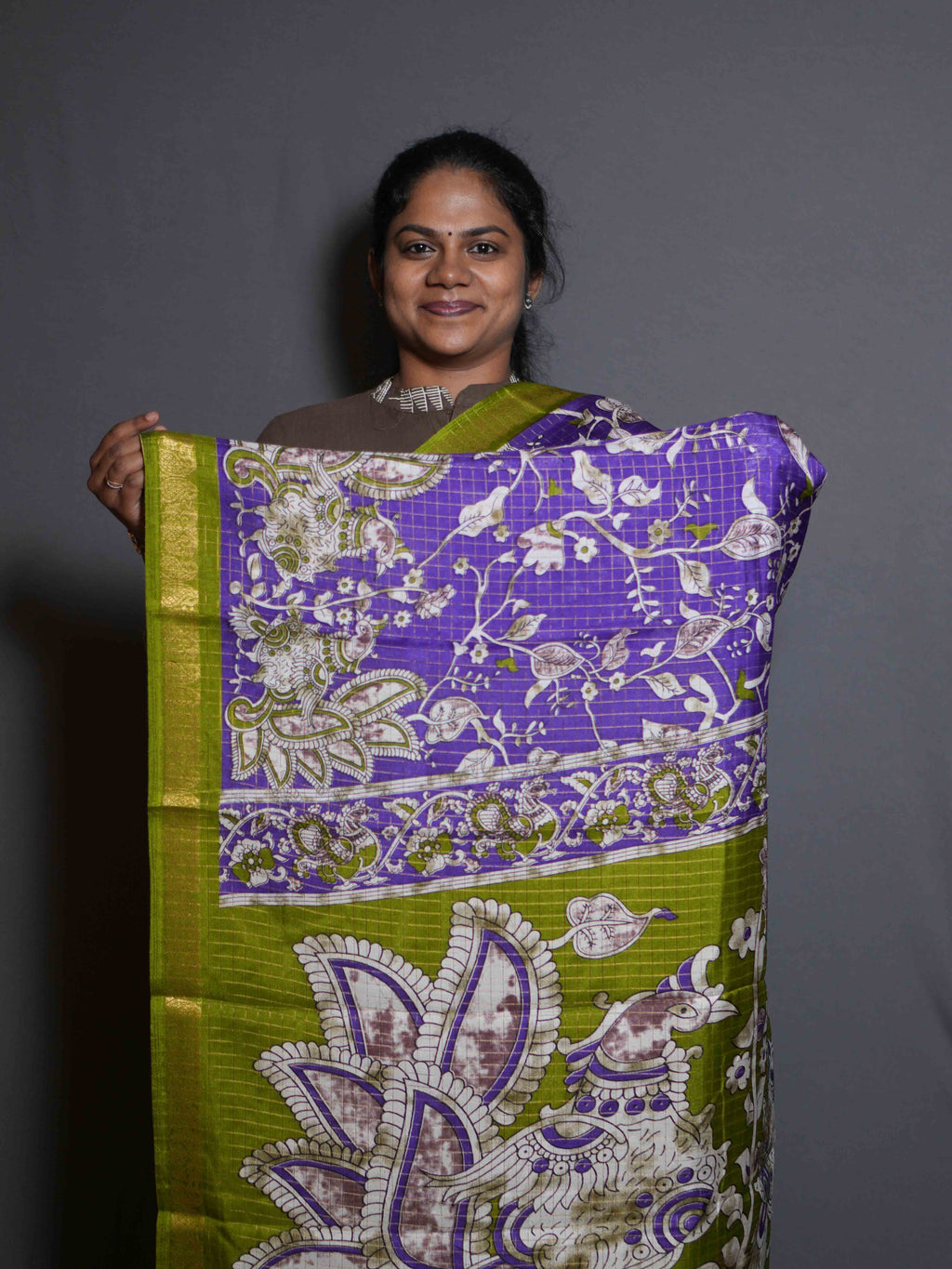 Viscose Zari Checks Sarees Timeless Charm / SKU319 – 3