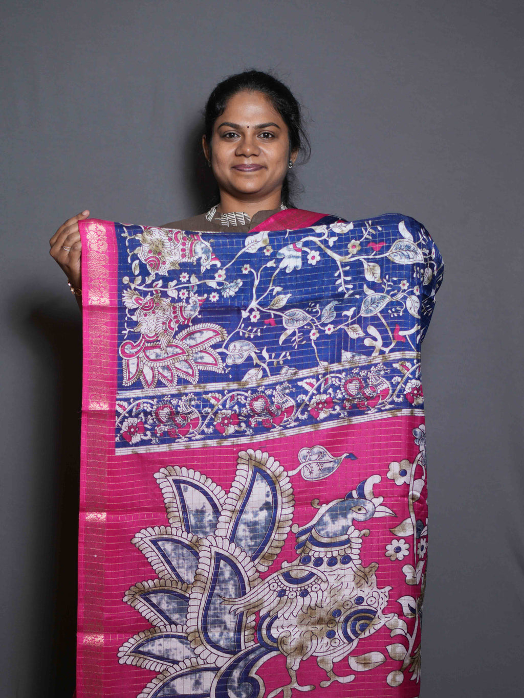 Viscose Zari Checks Sarees Refined Grace / SKU319 – 4