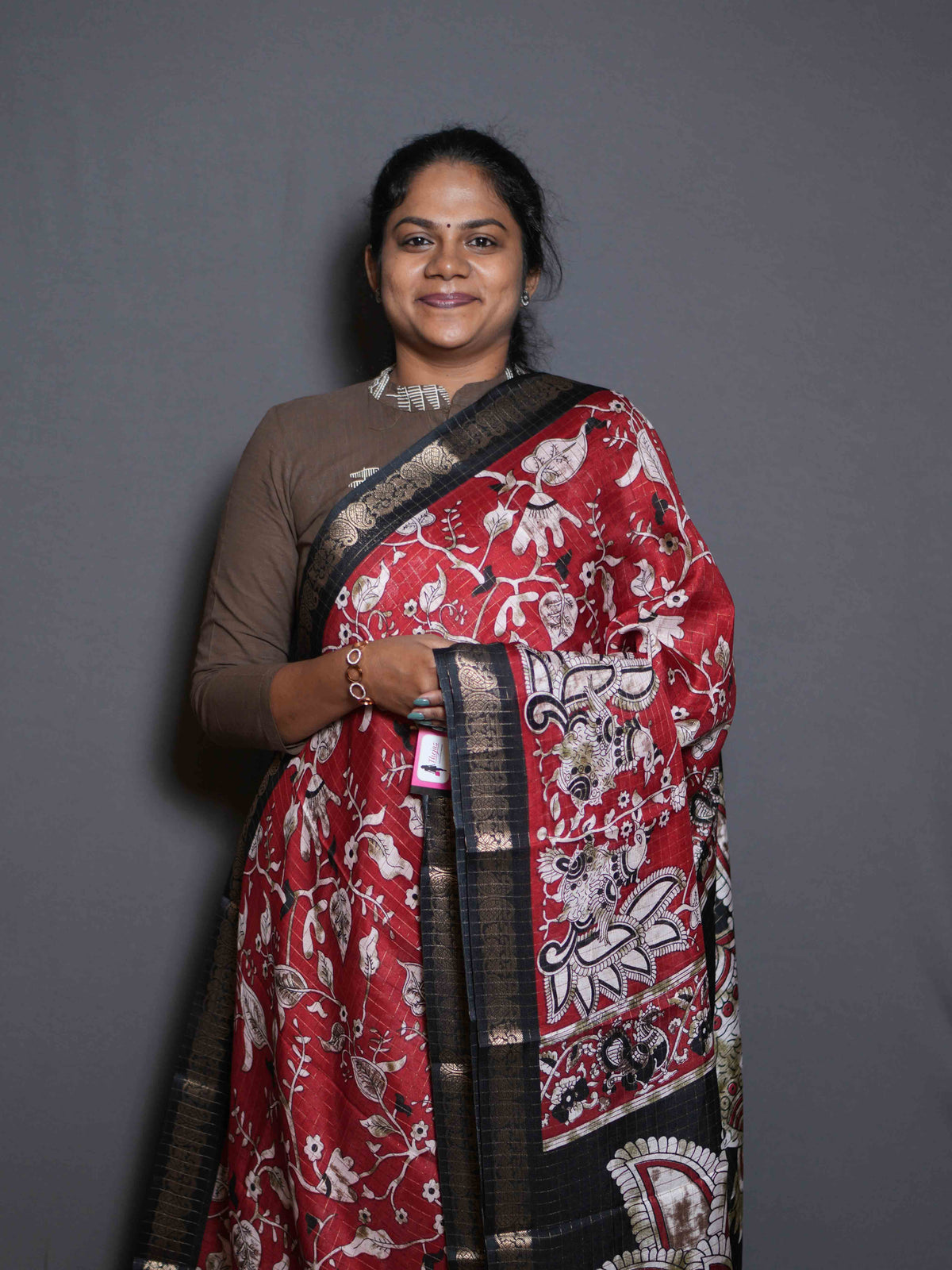 Viscose Zari Checks Sarees Signature Style / SKU319 – 5