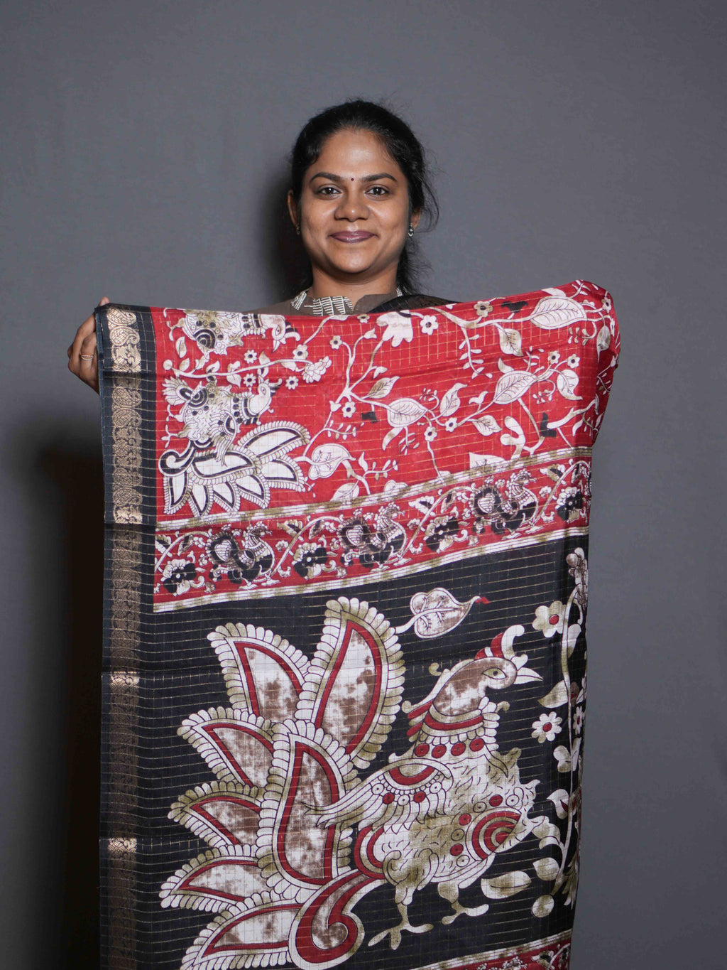 Viscose Zari Checks Sarees Signature Style / SKU319 – 5