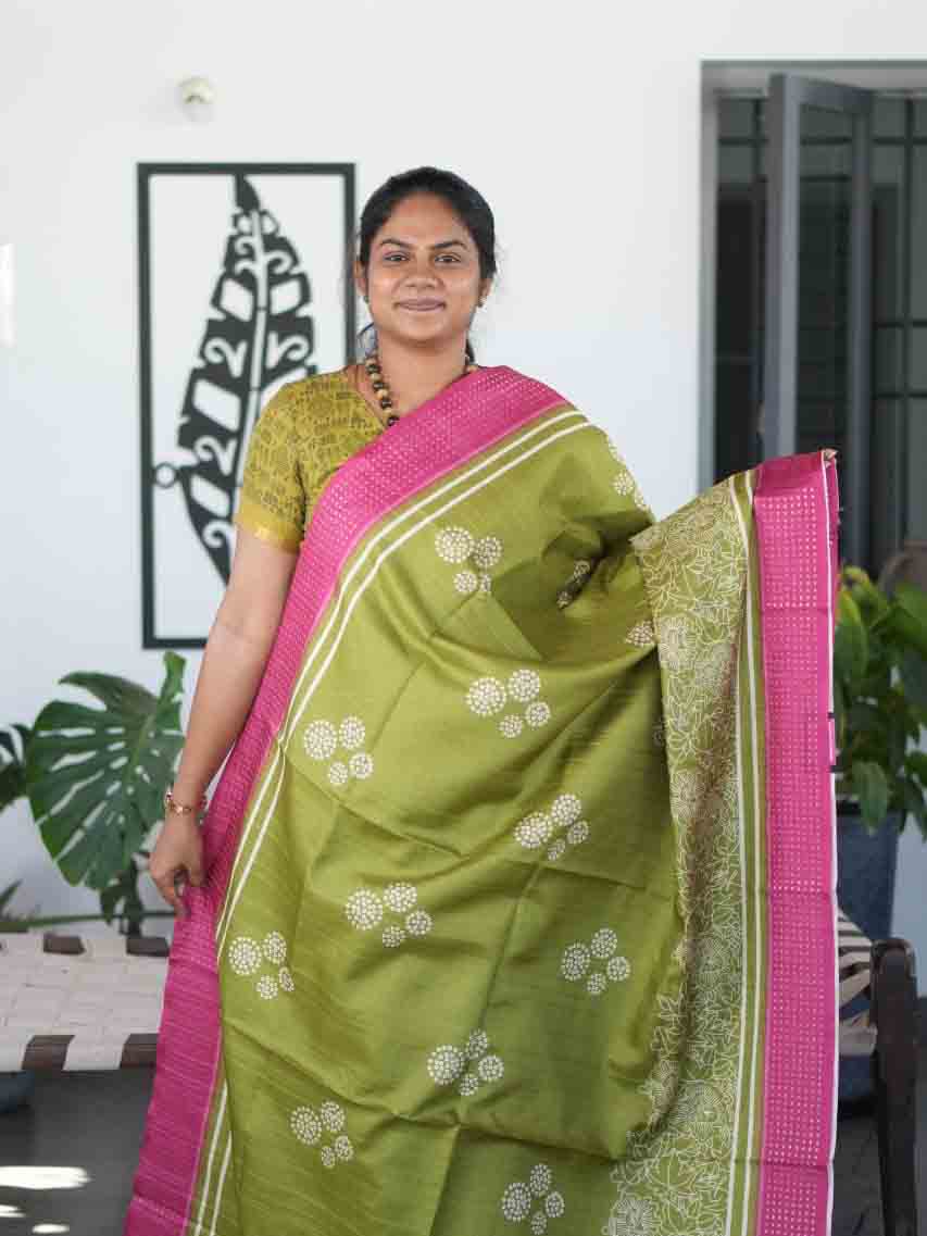 Printed Semi Tussar Sarees Classic Motifs / SKU287 – 2