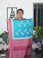 Printed Semi Tussar Sarees Artistic Charm / SKU287 – 5