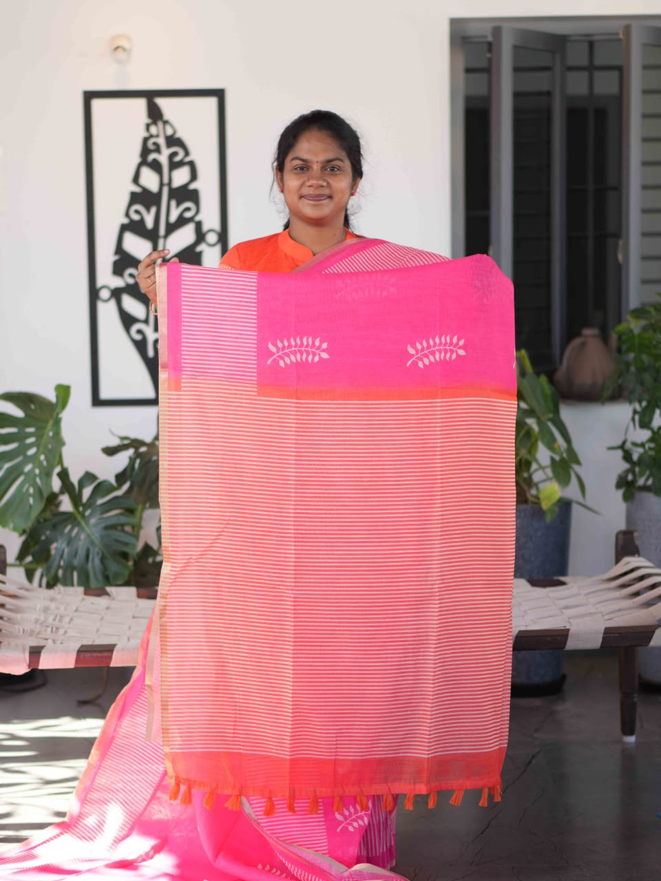 Linen Cotton Sarees Soft Comfort / SKU262 – 1