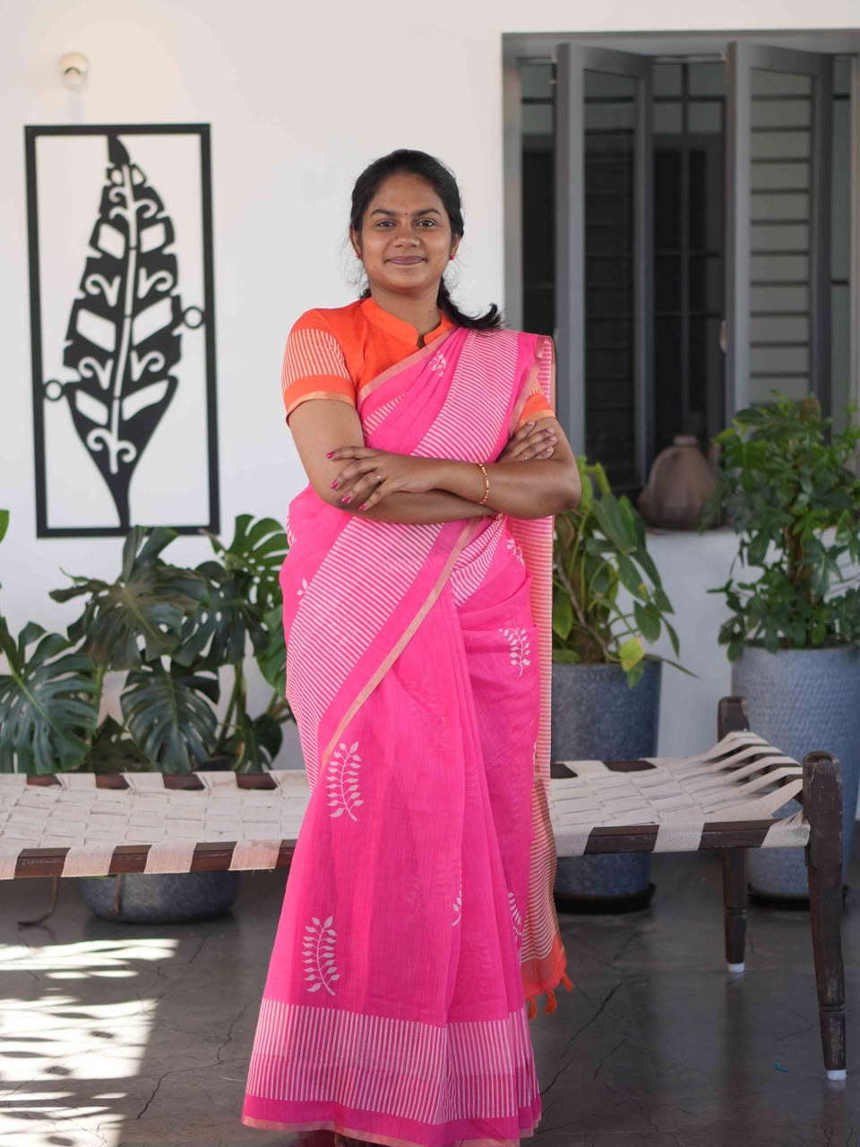 Linen Cotton Sarees Soft Comfort / SKU262 – 1