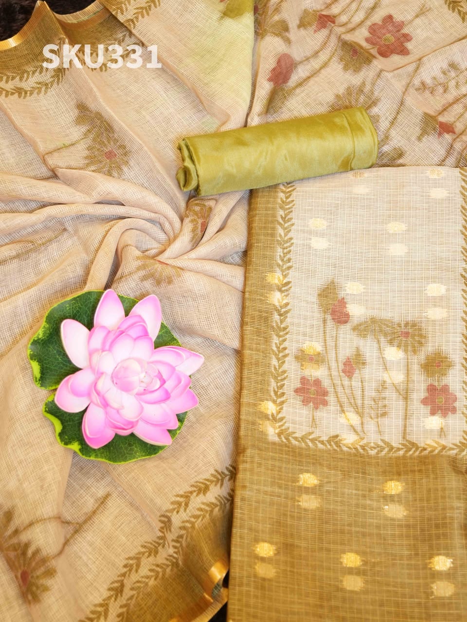 Light Weight Kota Tussar Salwar Materials Heritage Beauty / SKU331 – 3
