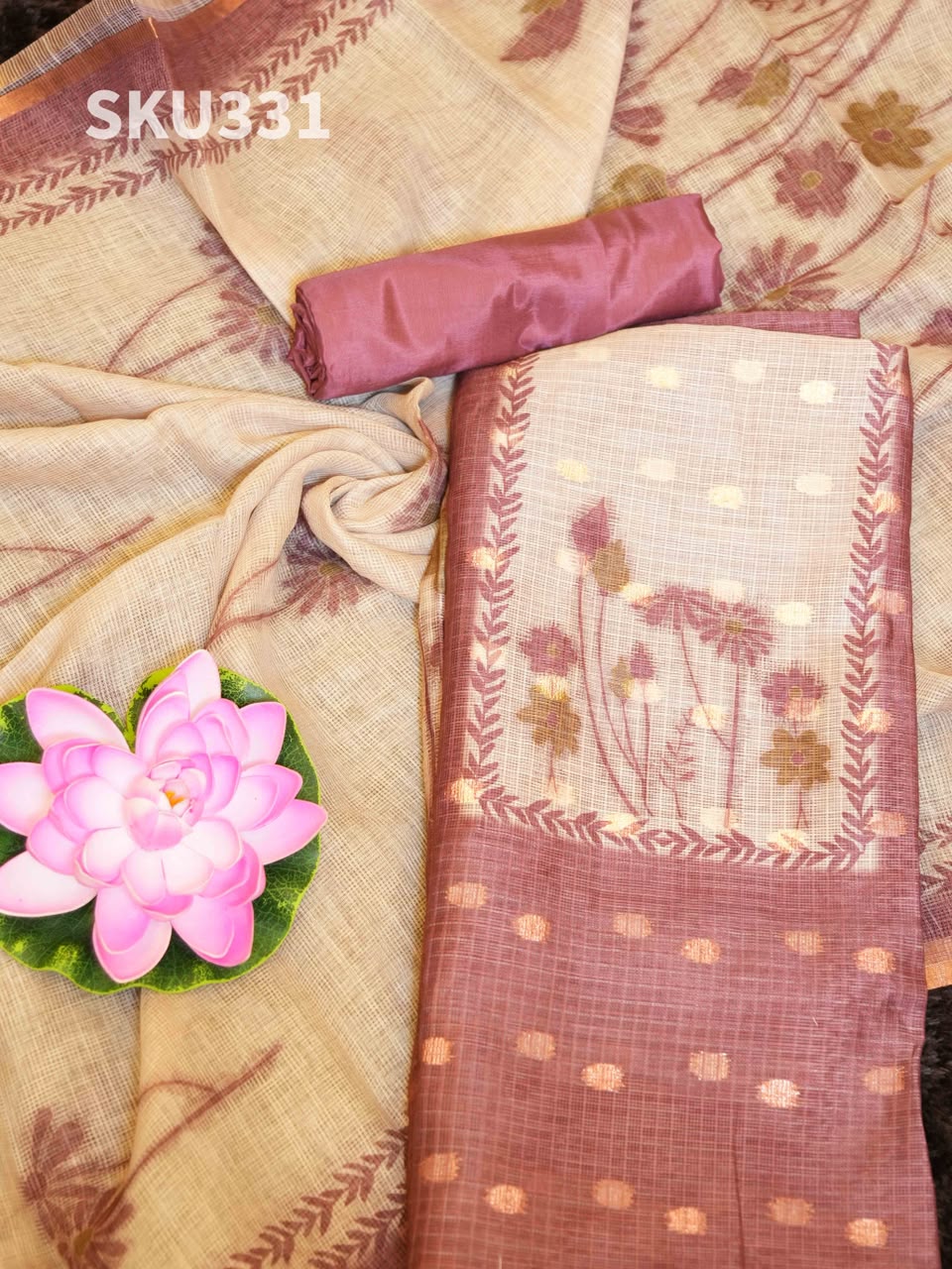 Light Weight Kota Tussar Salwar Materials Classic Charm / SKU331 – 2