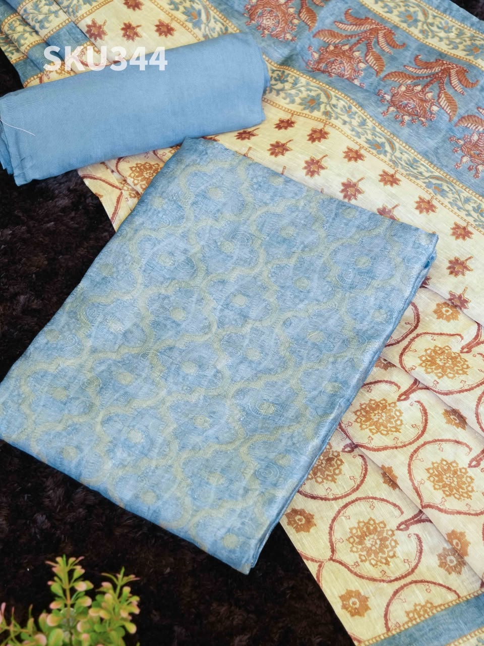 Banaras Salwar Materials Timeless Beauty / SKU344 – 5