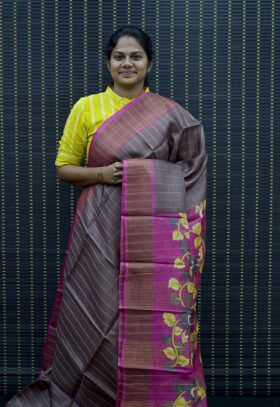 Pure Tussar Plain Checks