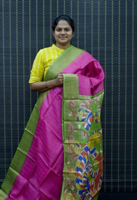 Pure Tussar Plain Checks