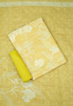 Printed Linen Salwar Material