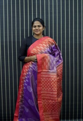 Tissue Staple Tussar Saree