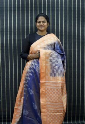 Tissue Staple Tussar Saree