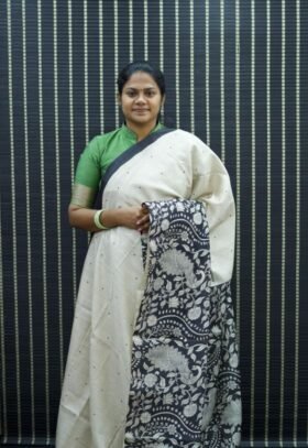 kalamkari Tussar Sarees