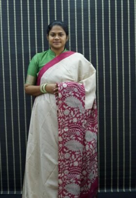 kalamkari Tussar Sarees