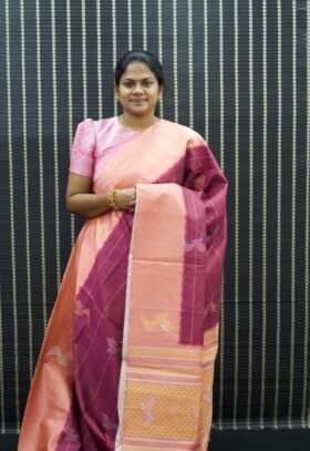 Tissue Bukhara Saree / SKU093