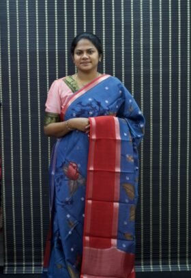 Pure Maheshwari Cotton Saree / SKU084