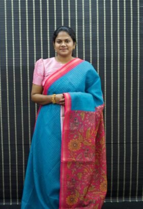 Linen Cotton Sarees / SKU096