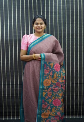 Linen Cotton Sarees / SKU096